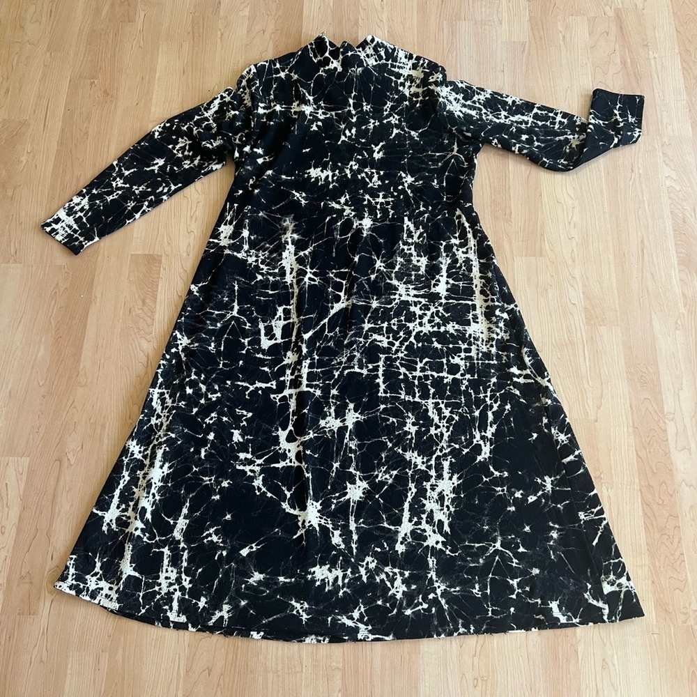 NWOT RACHEL COMEY X TARGET GRAPHIC BLACK AND WHITE PAINT SPLATTER DRESS 1X
